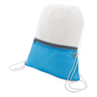 Mochila saco con salida para auriculares publicitaria